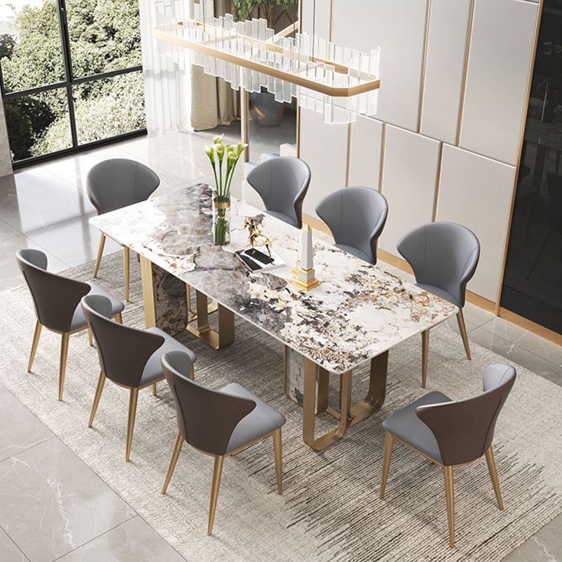 Glam 1/3/4/5/6/7/8/9 Pieces Dinette Set Sintered Stone Dining Room Set Clearhalo 'Dining Room Sets' 'Dining Tables & Seating' 'dining_room_set' 'furn' 'furn_dining_room_set' 'Furniture' 'furniture_dining_room_set' 'Kitchen & Dining Furniture' 1200x1200_0d29c65e-34b6-4fbf-a8e4-5e11cb418966
