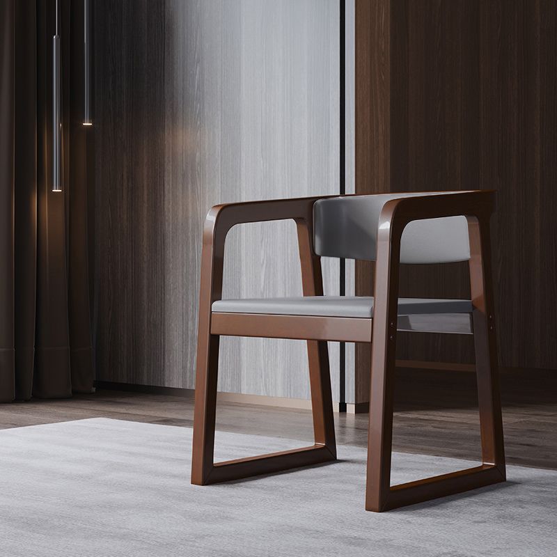 Wood Contemporary Style Indoor with Arm Chair Open Back Dining Side Chairs Clearhalo ' kitchen&dining_furn' 'Dining Chairs' 'Dining Tables & Seating' 'dining_chair' 'furn' 'furn_dining_chair' 'Furniture' 'furniture_dining_chair' 'Kitchen & Dining Furniture' 'kitchen' 1200x1200_0d2a86a6-7f1f-49b4-b732-1afde5e02e96