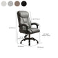 Modern Swivel Chair Leather Adjustable Seat Height Office Chair with Wheels