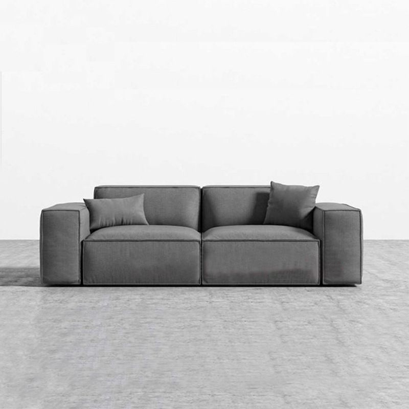 Square Arm Cushion Back Modern Velvet Living Room L-Shape Sofa Clearhalo 'furn' 'furn_sectionals' 'Furniture' 'furniture_sectionals' 'kitchen' 'kitchen_sectionals' 'Living Room Furniture' 'Sectionals' 1200x1200_0d2c8a74-f0d4-4c29-a894-300637778005
