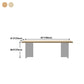 Modern Wood Table in Brown for Restaurant Rectangle Table with Acrylic Base Clearhalo 'Dining Tables & Seating' 'Dining Tables' 'dining_table' 'furn' 'furn_dining_table' 'Furniture' 'furniture_dining_table' 'Kitchen & Dining Furniture' 1200x1200_0d2f1485-0d0b-4c99-aa0e-acc8efbd9536