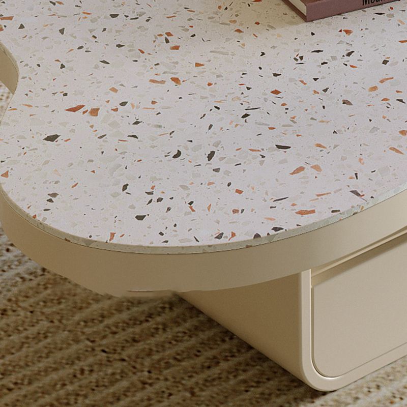 1 - Drawer and 1 - Shelf Coffee Cocktail Table Solid Wood Pedestal Coffee Table Clearhalo 'Coffee & Accent Tables' 'Coffee Tables' 'coffee_tables' 'furn' 'furn_coffee_tables' 'Furniture' 'Living Room Furniture' 1200x1200_0d32e1c2-bd83-49c3-a382-766af276b2e7