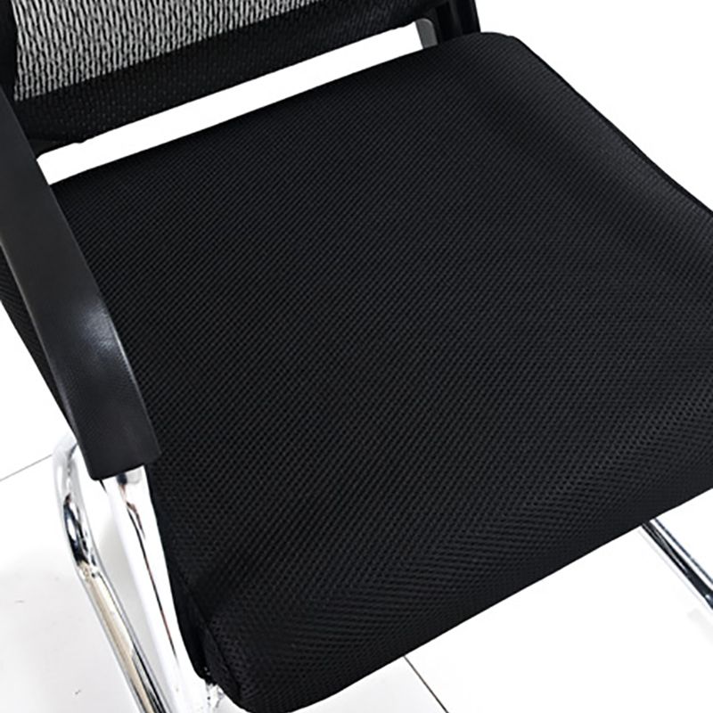 Mid-Back Ergonomic Office Chair Contemporary No Wheels Desk Chair Clearhalo 'furn' 'furn_office_chair' 'Furniture' 'Office Chairs' 'Office Furniture' 'office_chair' 1200x1200_0d335422-c039-40f0-89ee-0c977f021f6d