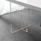 Transparent Base Double Pedestal Table Modern Stone Top Dinner Table Kitchen Home Clearhalo 'Dining Tables & Seating' 'Dining Tables' 'dining_table' 'furn' 'furn_dining_table' 'Furniture' 'furniture_dining_table' 'Kitchen & Dining Furniture' 'kitchen' 'kitchen_dining_table' 1200x1200_0d376304-3cb4-4c8f-afe7-2071d1bb95e9