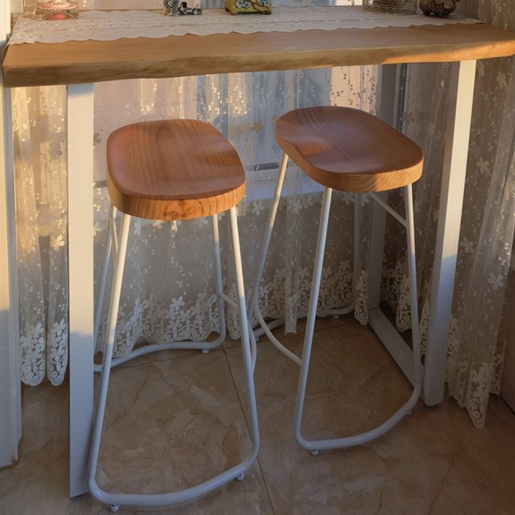 Set tavolo da bar moderno rettangolare da 1/3 pezzi Tavolo da bancone in legno con sgabelli alti