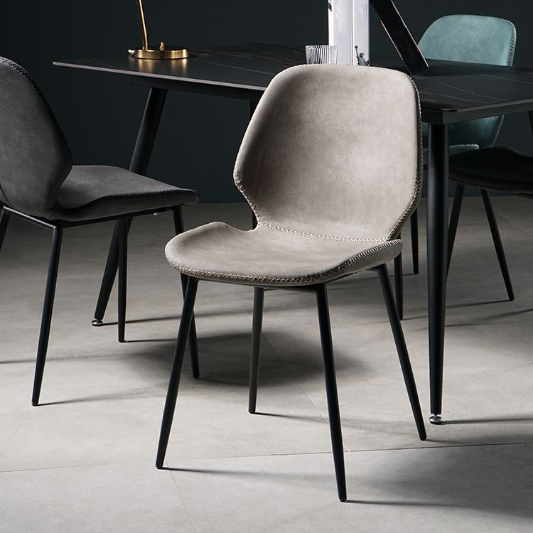 Contemporary Indoor Side Chair Upholstered Wingback Metal Dining Room Chair Clearhalo ' kitchen&dining_furn' 'Dining Chairs' 'Dining Tables & Seating' 'dining_chair' 'furn' 'furn_dining_chair' 'Furniture' 'furniture_dining_chair' 'Kitchen & Dining Furniture' 'kitchen' 1200x1200_0d38cb12-0077-4272-99b1-2c54e9a00865