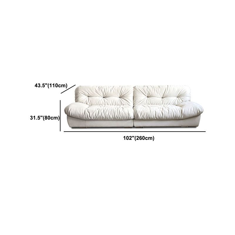 Modern de almohada cosida de almohada en sofá resistente a la mancha beige/naranja