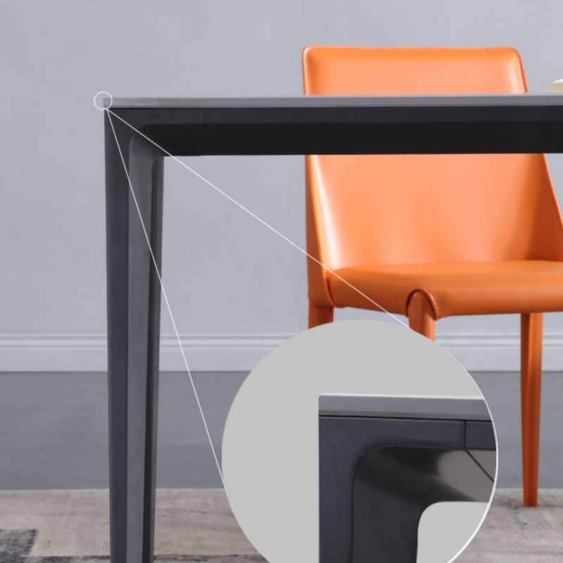 Black Metal Tripod Dining Table Industrial Rectangle Dining Room Table Clearhalo 'Dining Tables & Seating' 'Dining Tables' 'dining_table' 'furn' 'furn_dining_table' 'Furniture' 'Kitchen & Dining Furniture' 1200x1200_0d3b574e-5e49-421e-b4e8-3b25946cdf57