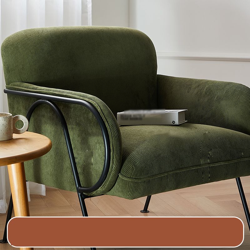 Modern Style Chair with Black Metal Basic Four Leg and Tight Back Clearhalo 'Accent Chairs' 'accent_chairs' 'Chairs & Seating' 'furn' 'furn_accent_chairs' 'Furniture' 'Living Room Furniture' 1200x1200_0d3ed92d-4777-4b22-a4e4-63bb31460b1e