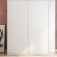 Wit gemanipuleerde houten garderobe armoire moderne schuifgarderobe kast