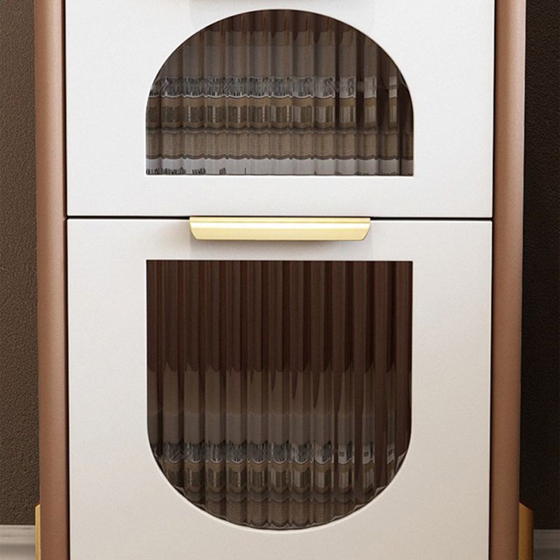 2つの引き出しを備えた現代のナイトスタンド16 "幅のソリッドウッドベッドサイドキャビネット