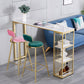 Industrielles Pub-Ess-Set, 1/2/3-teilig, Barhocker und Tisch-Set