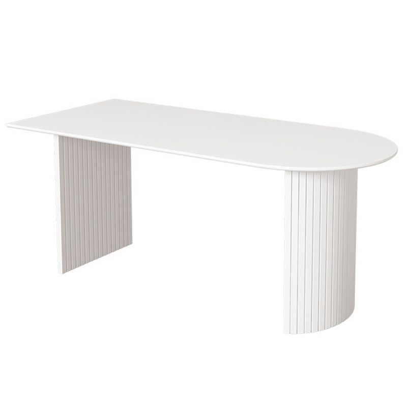 Contemporary Sintered Stone Dining Table Metal Base Dining Table for Home Use