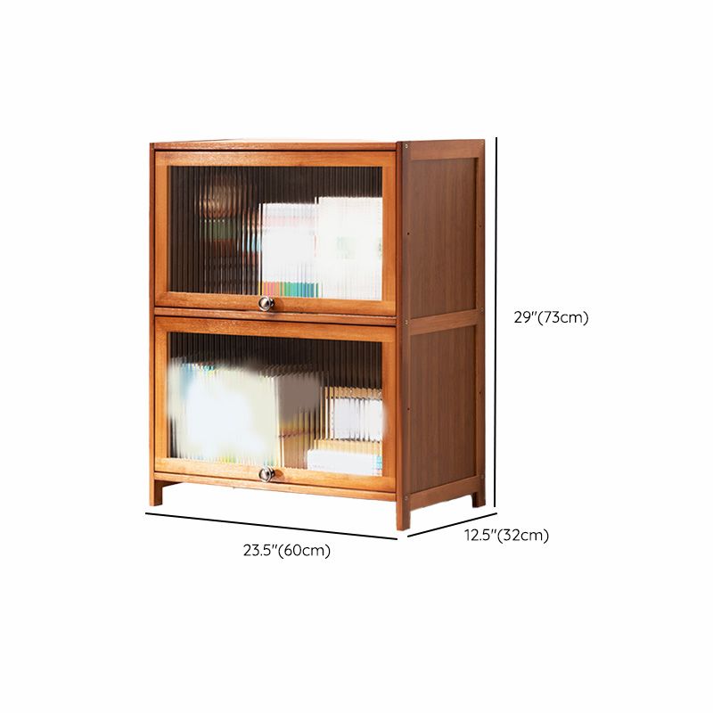 Contemporary Brown Accent Cabinet with Acrylic Doors Rectangle Cabinet Clearhalo 'Cabinets & Chests' 'cabinets_chests' 'furn' 'furn_cabinets_chests' 'Furniture' 'Living Room Furniture' 1200x1200_0d435d4d-1815-4431-8b70-cb58c12e1b0c