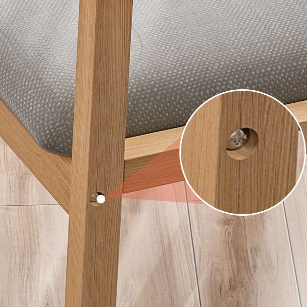 Scandinavian Rubberwood Solid Back Armchair Wood Dining Chair with Natural Legs Clearhalo ' kitchen&dining_furn' 'Dining Chairs' 'Dining Tables & Seating' 'dining_chair' 'furn' 'furn_dining_chair' 'Furniture' 'furniture_dining_chair' 'Kitchen & Dining Furniture' 'kitchen' 1200x1200_0d48e9af-1776-40a4-8faa-0834c32dbc8f