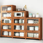 Brown Bamboo Kitchen Server Modern Dining Server for Living Room Clearhalo 'buffet_sideboard' 'Buffets & Sideboards' 'furn' 'furn_buffet_sideboard' 'Furniture' 'Kitchen & Dining Furniture' 1200x1200_0d4ae5f7-4125-4b4b-95e4-da8b397f9cae