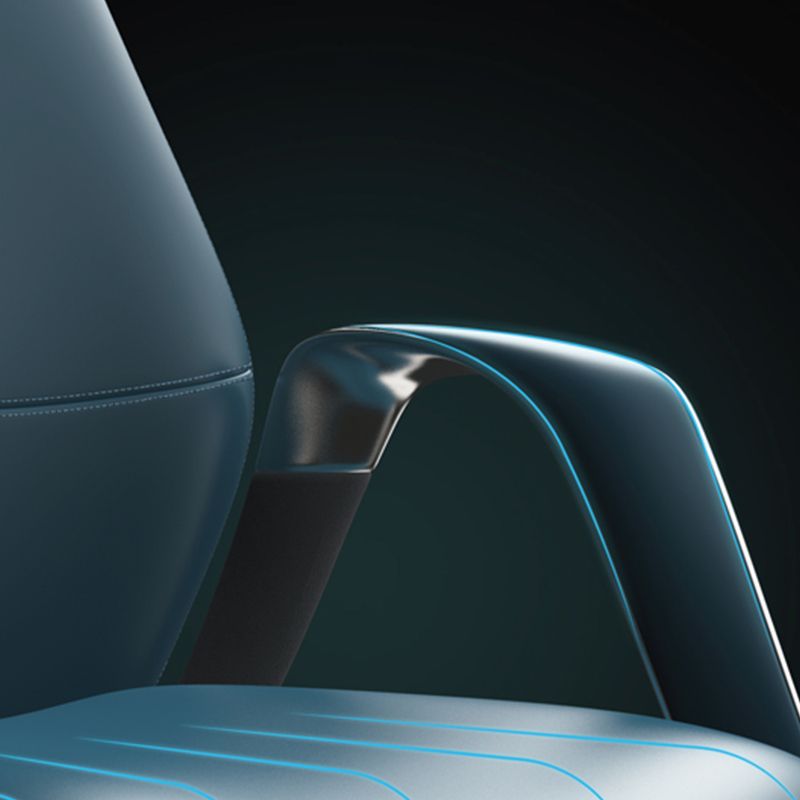 モダンオフィスチェアレザーチルトメカニズムホイール付きの悲惨な人間工学に基づいたデスクチェア