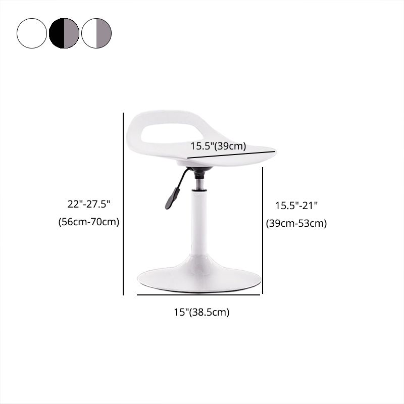 Contemporary Adjustable Height Swivel Bar Stool Home Plastic Footrest Stool Clearhalo 'Bar Furniture' 'Bar Stools' 'bar_stools' 'furn' 'furn_bar_stools' 'furniture_bar_stools' 'Kitchen & Dining Furniture' 'kitchen&dining_furn' 'kitchen' 'kitchen_furn' Furniture' 1200x1200_0d4c7ec6-5972-4ae7-bf62-36078e372d83
