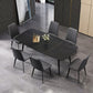 Rectangle Stone Top Dining Table Contemporary Dining Table with 4 Legs Clearhalo 'Dining Tables & Seating' 'Dining Tables' 'dining_table' 'furn' 'furn_dining_table' 'Furniture' 'furniture_dining_table' 'Kitchen & Dining Furniture' 'kitchen' 'kitchen_dining_table' 1200x1200_0d4ce44b-95c2-4ff2-be46-1f5812a997ad