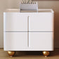 Faux Marble Bedside Gabinet 2 Cajones Cama de almacenamiento Noche