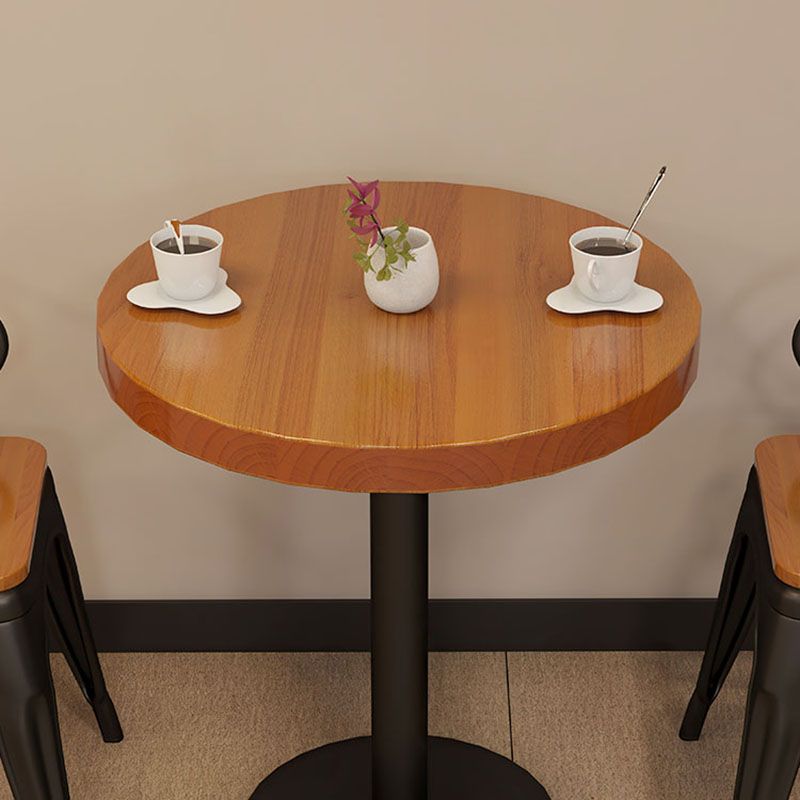 Industrial Black Iron Bar Table Natural Wood Round Top Indoor Bistro Table with Pedestal Clearhalo 'Bar Furniture' 'Bar Tables' 'bar_tables' 'furn' 'furn_bar_tables' 'Furniture' 'furniture_bar_tables' 'Kitchen & Dining Furniture' 'kitchen&dining_furn' 'kitchen' 1200x1200_0d4d533c-4bd9-48bb-891f-989b4d92c098