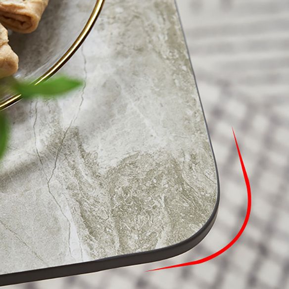 Contemporary Sintered Stone Dining Room Set Rectangle Dining Set with Built-in Storage Layer Clearhalo 'Dining Room Sets' 'Dining Tables & Seating' 'dining_room_set' 'furn' 'furn_dining_room_set' 'Furniture' 'furniture_dining_room_set' 'Kitchen & Dining Furniture' 'kitchen&dining_furn' 'kitchen' 1200x1200_0d4f44e9-fb72-465d-8459-39811b397c8c