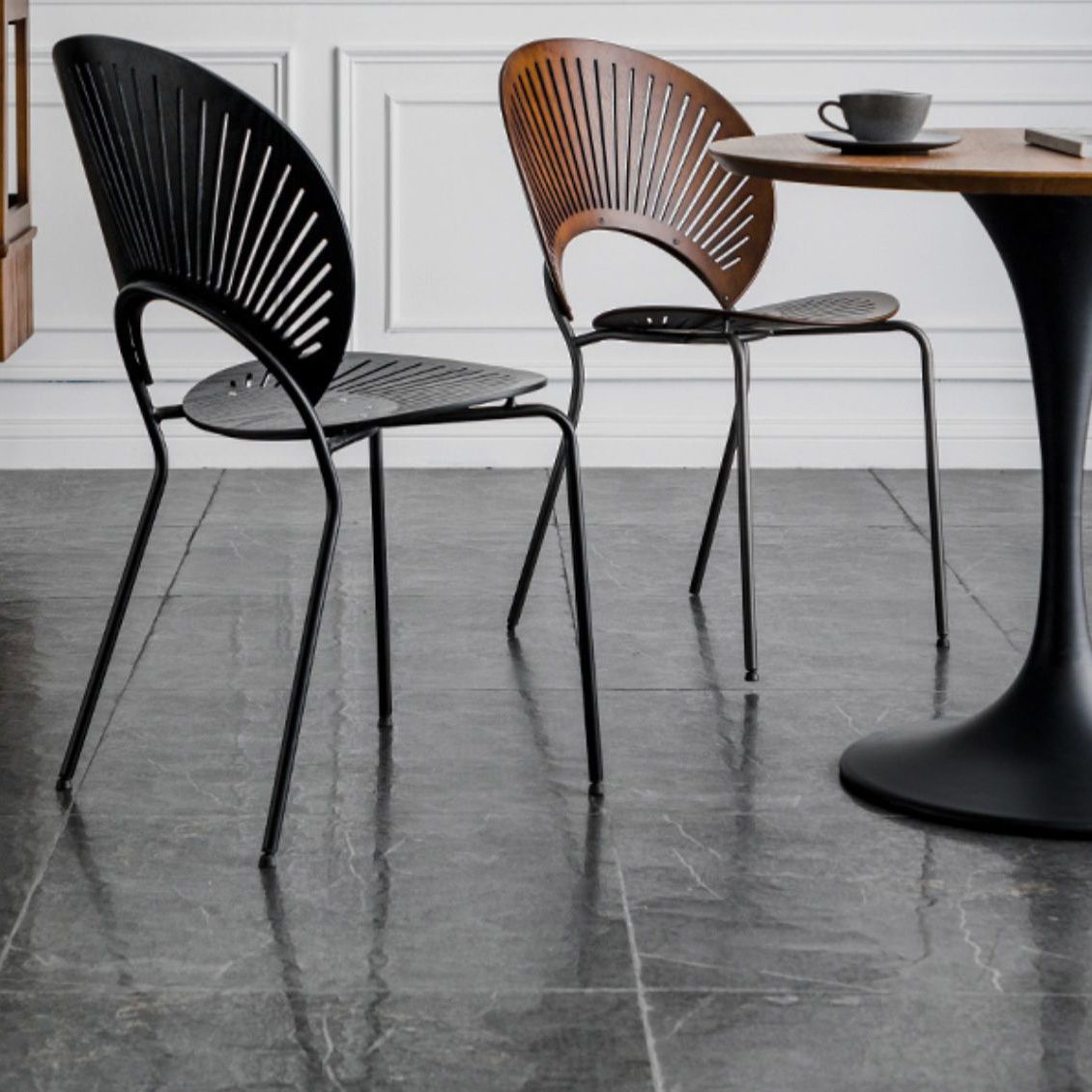 Industrial Style Patio Side Chair Open Back Armless Chair with Black Legs Clearhalo 'Dining Chairs' 'Dining Tables & Seating' 'dining_chair' 'furn' 'furn_dining_chair' 'Furniture' 'Kitchen & Dining Furniture' 1200x1200_0d4f5d76-734a-4c26-8e27-6ea76d3006fb