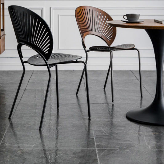 Industrial Style Patio Side Chair Open Back Armless Chair with Black Legs Clearhalo 'Dining Chairs' 'Dining Tables & Seating' 'dining_chair' 'furn' 'furn_dining_chair' 'Furniture' 'Kitchen & Dining Furniture' 1200x1200_0d4f5d76-734a-4c26-8e27-6ea76d3006fb