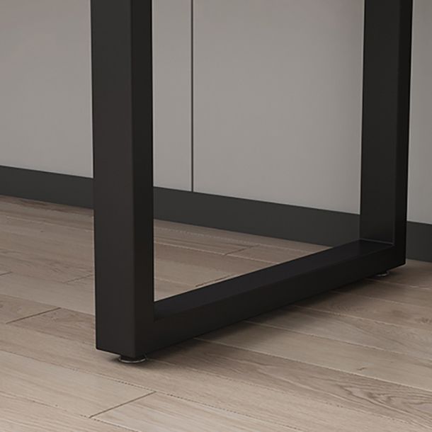 Scrivania per ufficio in stile industriale scrivania in legno massello con base di slitta per casa