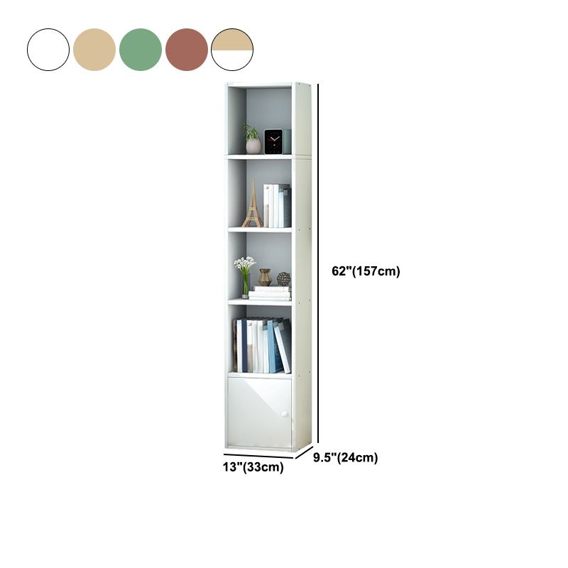 Wooden Bookcase Modern Style Home Living Room Corner Bookshelf