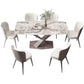 Modern 1/2/5/6/7 Pieces Indoor Kitchen Dining Set Sintered Stone Table and Chair Set Clearhalo 'Dining Room Sets' 'Dining Tables & Seating' 'dining_room_set' 'furn' 'furn_dining_room_set' 'Furniture' 'furniture_dining_room_set' 'Kitchen & Dining Furniture' 'kitchen&dining_furn' 'kitchen' 1200x1200_0d5292d8-5e04-43f8-95bb-aad8ce87a970