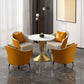 Metal Traditional Luxury Round Table Sintered Stone Indoor Table with Tulip Base Clearhalo 'Dining Tables & Seating' 'Dining Tables' 'dining_table' 'furn' 'furn_dining_table' 'Furniture' 'furniture_dining_table' 'Kitchen & Dining Furniture' 'kitchen' 'kitchen_dining_table' 1200x1200_0d52b9db-e552-4d1a-bf3a-526dfa462bf5