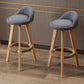 Scandinavia Style Bar-stool Round Seat Wooden Legs for Kitchen Bar Clearhalo 'Bar Furniture' 'Bar Stools' 'bar_stools' 'furn' 'furn_bar_stools' 'furniture_bar_stools' 'Kitchen & Dining Furniture' 'kitchen&dining_furn' 'kitchen' 'kitchen_furn' Furniture' 1200x1200_0d536067-ecc7-426c-af3d-8a58dd04ec80