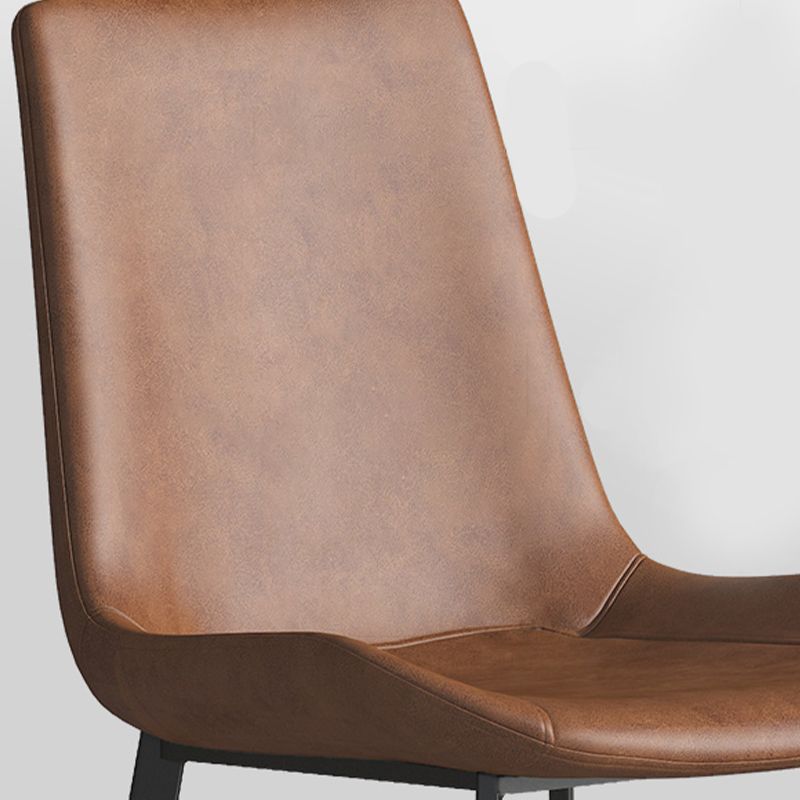 Leather Contemporary Counter & Bar Stools Matte Finish Indoor Stools with Metal Frame Clearhalo 'Bar Furniture' 'Bar Stools' 'bar_stools' 'furn' 'furn_bar_stools' 'Furniture' 'Kitchen & Dining Furniture' 1200x1200_0d55aaa1-4877-45ea-a995-5f3a5596c324