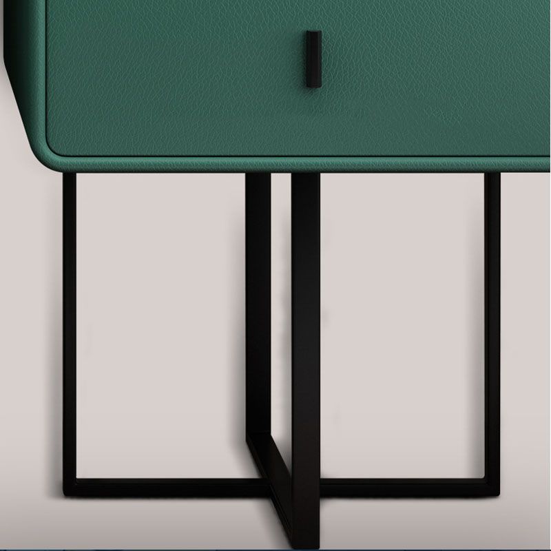 Chambre glamour double tiroirs en cuir faux debout vanité de maquillage