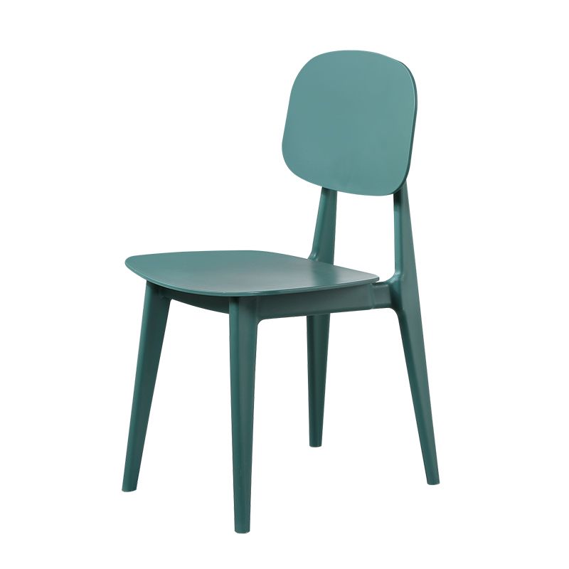 Open Back Armless Dining Chairs Scandinavian Plastic Dining Side Chair (Set of 4) Clearhalo ' kitchen&dining_furn' 'Dining Chairs' 'Dining Tables & Seating' 'dining_chair' 'furn' 'furn_dining_chair' 'Furniture' 'furniture_dining_chair' 'Kitchen & Dining Furniture' 'kitchen' 1200x1200_0d57f052-7e4c-4466-9de6-71e71a497397