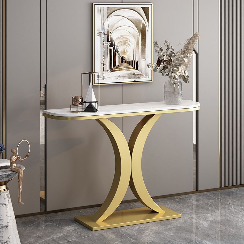 31.5" Tall Console Table 1-shelf Stain Resistant Accent Table for Hall Clearhalo 'Console Tables' 'console_tables' 'Entry & Mudroom Furniture' 'furn' 'furn_console_tables' 'Furniture' 1200x1200_0d58a9a6-0b3e-4295-81dd-c283ad0576ed