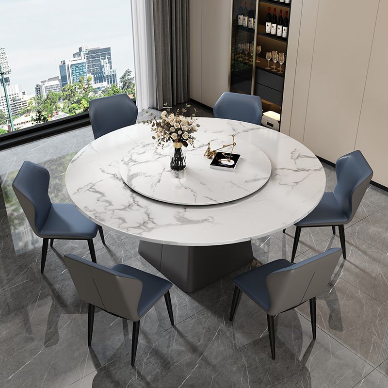 Modern 1/4/5/7/9 Pieces Dining Set Rectangle Marble Dining Table Set Clearhalo 'Dining Room Sets' 'Dining Tables & Seating' 'dining_room_set' 'furn' 'furn_dining_room_set' 'Furniture' 'furniture_dining_room_set' 'Kitchen & Dining Furniture' 'kitchen&dining_furn' 'kitchen' 1200x1200_0d58ef82-99f0-4965-91cf-98f1b416c9be