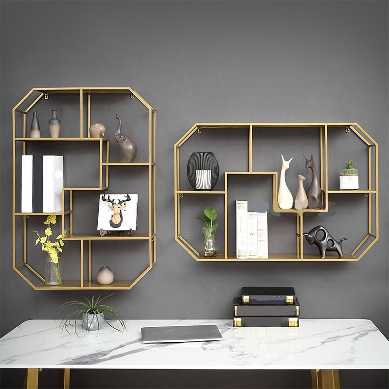 7.1" Wide Shelf Bookcase 5 Levels Metal Book Shelf Wall Mounted Clearhalo 'Bookcases' 'furn' 'furn_bookcases' 'Furniture' 'Office Furniture' 1200x1200_0d594540-df0b-4163-9bcc-0ee047da204e