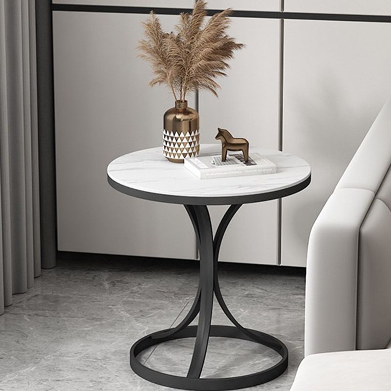 Tavolo da tavolo moderno di round -end per sala da pranzo e casa