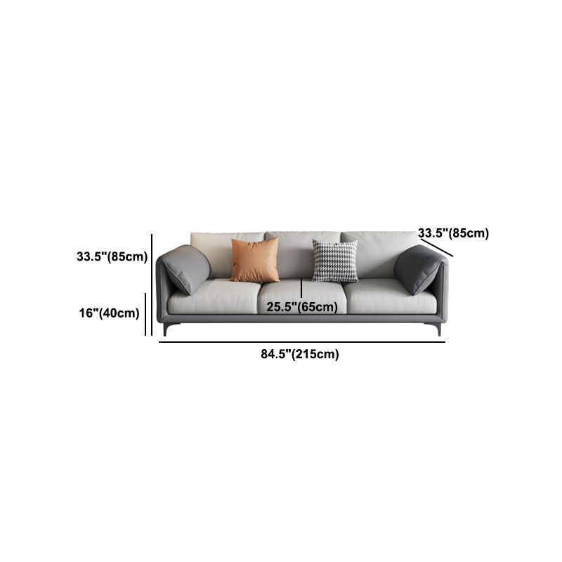 Stain Resistant Stationary Faux Leather Pillow Top Arm Standard Sofa Clearhalo 'furn' 'furn_sofas' 'Furniture' 'Living Room Furniture' 'Sofa' 'sofas' 1200x1200_0d5b2fdb-7e91-4e47-bf68-7f7336cdd4a5