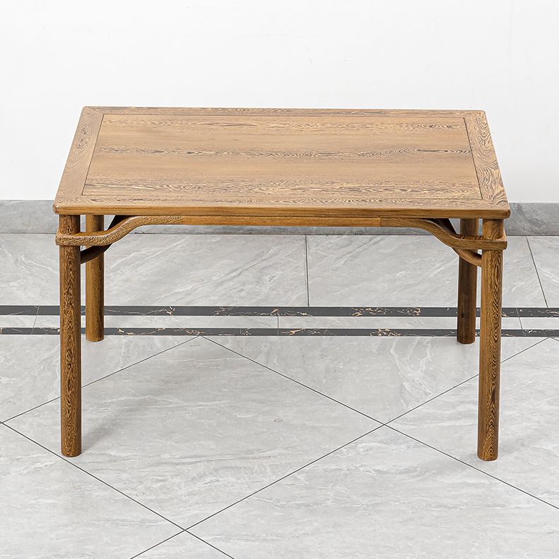 Traditional Style Solid Wood Dining Set with Rectangle Shape Table and 4 Legs Base Clearhalo 'Dining Room Sets' 'Dining Tables & Seating' 'dining_room_set' 'furn' 'furn_dining_room_set' 'Furniture' 'furniture_dining_room_set' 'Kitchen & Dining Furniture' 'kitchen&dining_furn' 'kitchen' 1200x1200_0d5c16a2-1959-4b3c-8d0c-66acb6389c9e