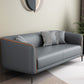 Tuxedo Arm Sofa 25.98" High Faux Leather Sofa Stain Resistant