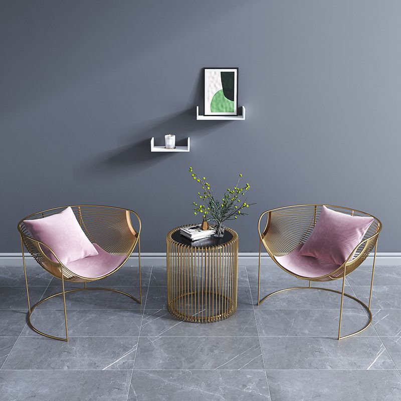 Le braccia glam includevano braccia rotonde fissate posteriori del soggiorno Accento poltrona