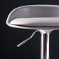 Sgabello da bar regolabile con schienale basso e regolabile in stile moderno con gambe in metallo