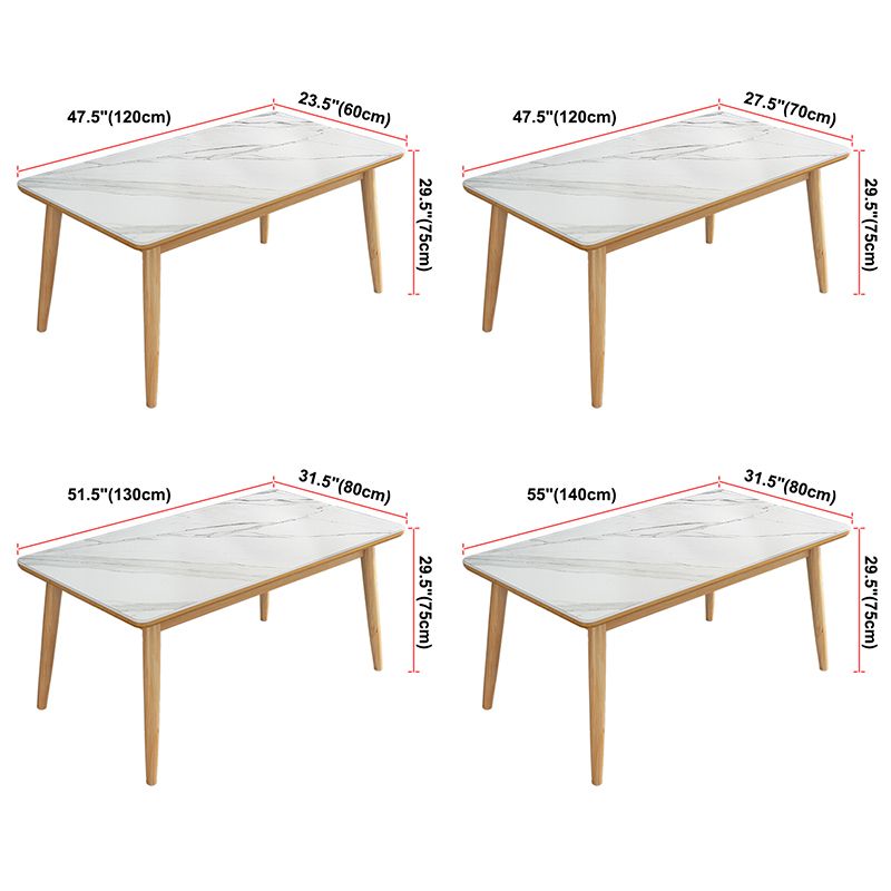 Simplicity Home Sintered Stone Dining Table Rectangle Shape Dining Table with 4 Legs Base Clearhalo ' dining_table' 'Dining Tables & Seating' 'Dining Tables' 'furn' 'furn_dining_table' 'Furniture' 'furniture_dining_table' 'Kitchen & Dining Furniture' 'kitchen&dining_furn' 'kitchen' 'kitchen_dining_table' 1200x1200_0d5ee700-4858-4424-858c-3e7df47043ec