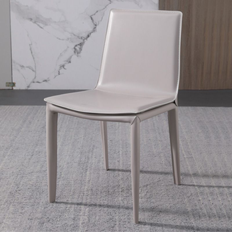 Contemporary Style Dining Chairs Armless Dining Chairs with Metal Legs for Home Clearhalo 'Dining Chairs' 'Dining Tables & Seating' 'dining_chair' 'furn' 'furn_dining_chair' 'Furniture' 'Kitchen & Dining Furniture' 1200x1200_0d61bc3f-2a33-4567-be5e-bd71eaef5813