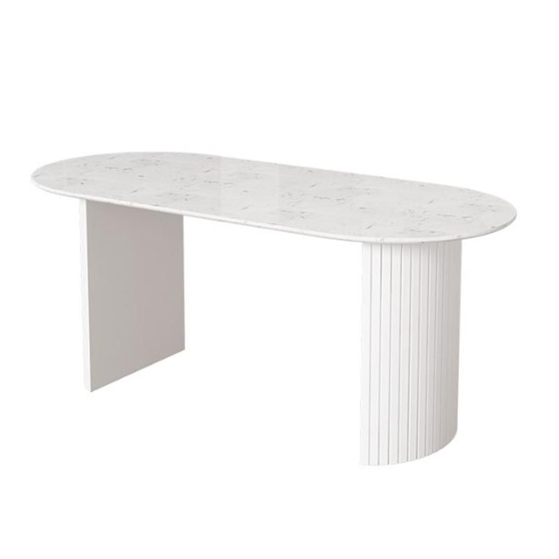 Modern Stone Top Dinette Table Metal Base Dining Table for Living Room Clearhalo 'Dining Tables & Seating' 'Dining Tables' 'dining_table' 'furn' 'furn_dining_table' 'Furniture' 'furniture_dining_table' 'Kitchen & Dining Furniture' 'kitchen' 'kitchen_dining_table' 1200x1200_0d61ca2f-e21b-469b-a154-f8fbeb6e6648