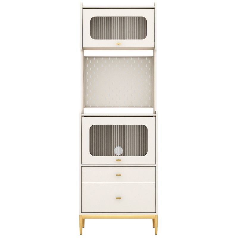 PARA DEL ARRIBA DE MADERA DE MADERA DE MADERA DE Buffet de almacenamiento abierto de estilo glamor