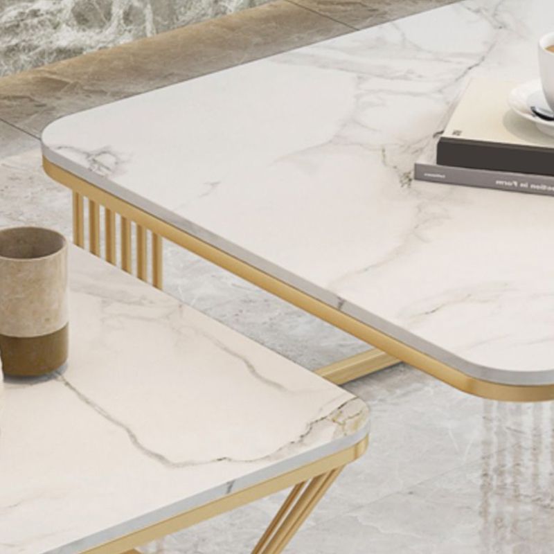 Square Coffee Table Slate Nesting Coffee Table Set with Storage Clearhalo 'Coffee & Accent Tables' 'Coffee Tables' 'coffee_tables' 'furn' 'furn_coffee_tables' 'Furniture' 'Living Room Furniture' 1200x1200_0d64dbbd-c3f5-4ae6-951b-6a69b998d2ee
